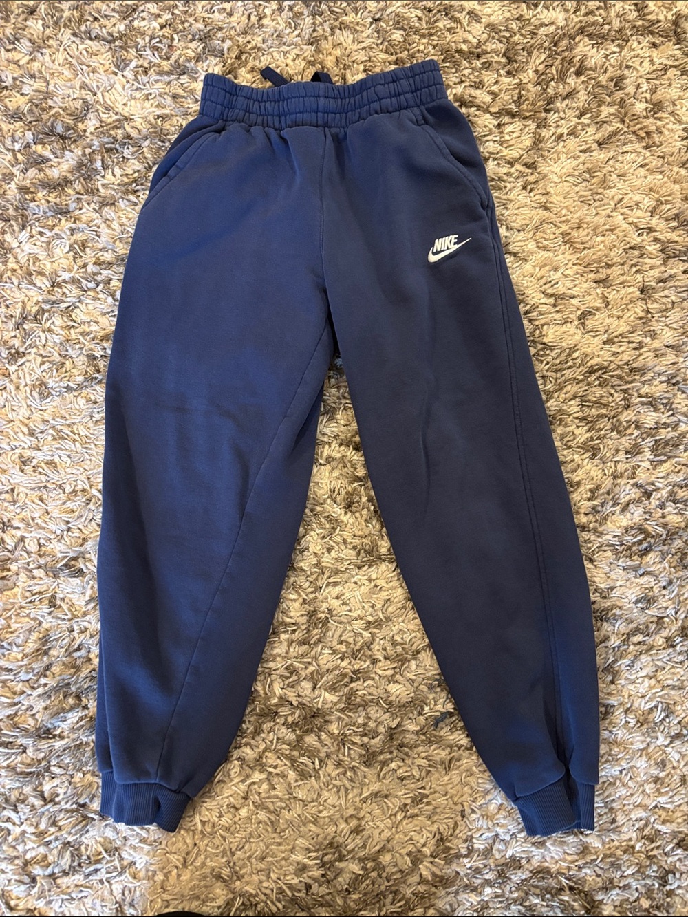 Nike Navy Fleece Jogger Pants for Kids